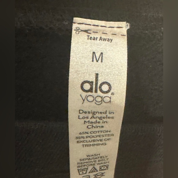 ALO Yoga Cityscape Sweatshirt Dress Black - Picture 7 of 8